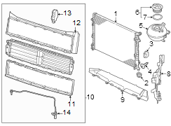 Radiator Support Air Deflector Seal (Front)