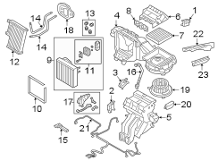 HVAC Heater Hose Outlet Tube Hardware Kit