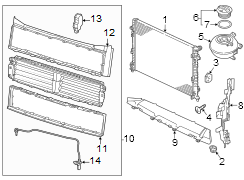 Radiator Support Air Deflector Seal (Rear)