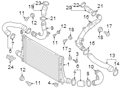 Intercooler Pipe (Front, Rear, Upper)