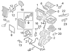 A/C Evaporator Core