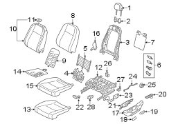 Seat Back Cushion Cover (Lower)