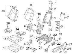 Seat Back Cushion Cover (Lower)