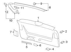 Liftgate Trim (Upper)