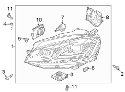 Headlight. A Headlight. A.