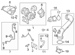 EXHAUST MANIFOLD. EXMANTURBO. TURBOCHARGER. A complete turbocharger.