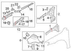 Frame Side Member Assembly (Front, Lower)