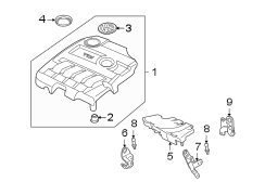 ENGINE / TRANSAXLE. ENGINE APPEARANCE COVER. (1/1)