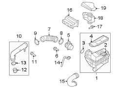 ENGINE / TRANSAXLE. AIR INTAKE. (1/1)