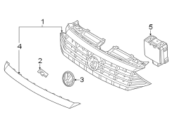 Grille Molding (Front, Upper, Lower)