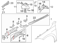 Frame Side Member Assembly (Front, Lower)