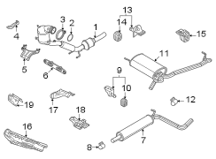 Exhaust System Hanger Bracket (Rear)