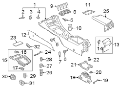 Console Trim Panel (Front, Rear, Lower)