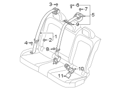 Seat Belt Lap and Shoulder Belt