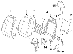 Seat Back Recliner Adjustment Handle Cap