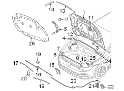 Hood Latch Striker Plate