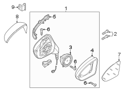 Door Mirror Drive Motor