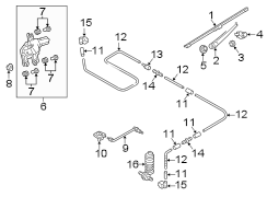 Back Glass Washer Nozzle