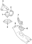 Mount. Bracket. Engine, LE. Limiter valve. (Lower)