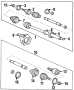 OUTER CV JOINT. Outer shaft. Included in axle.