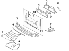 Radiator Support Air Deflector (Upper)