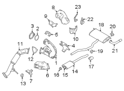 Exhaust Intermediate Pipe. (Front). Exhaust Intermediate.