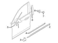 Door Mirror Trim Ring (Front, Lower). Door Mirror Trim Ring.