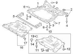 Suspension Subframe Crossmember Brace (Front)