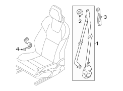 Seat Belt Lap and Shoulder Belt