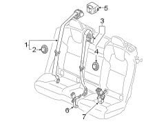 Seat Belt Receptacle