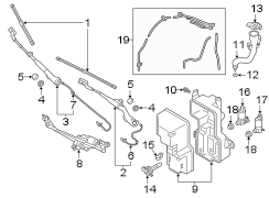 Windshield Wiper Arm (Front)