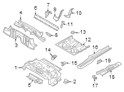 Floor Pan Crossmember (Front)