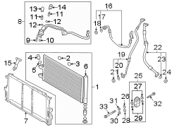 A/C Refrigerant Suction Hose (Rear)