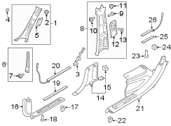 Door Trim Sill Plate Insert (Front)