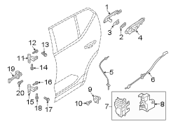 Door Latch Cable