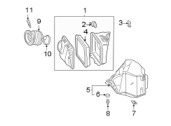 Engine / transaxle. Air intake. (1/1)