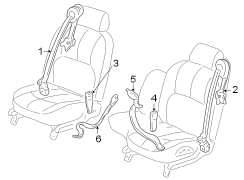 RESTRAINT SYSTEMS. FRONT SEAT BELTS.