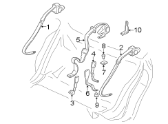 RESTRAINT SYSTEMS. REAR SEAT BELTS.