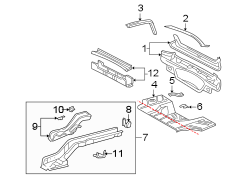 REAR BODY & FLOOR. FLOOR & RAILS.