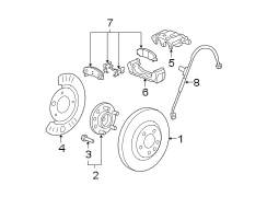 FRONT SUSPENSION. BRAKE COMPONENTS.