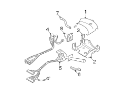 STEERING COLUMN. SHROUD. SWITCHES & LEVERS.