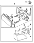 FRONT LAMPS. HEADLAMP COMPONENTS.