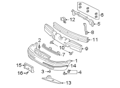 FRONT BUMPER. BUMPER & COMPONENTS.