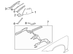 FENDER. STRUCTURAL COMPONENTS & RAILS.