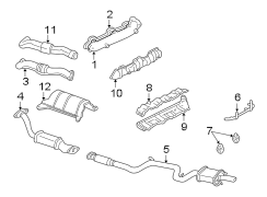 EXHAUST SYSTEM. EXHAUST COMPONENTS.