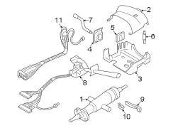 SHROUD. STEERING COLUMN ASSEMBLY. SWITCHES & LEVERS.