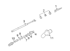 STEERING COLUMN. SHAFT & INTERNAL COMPONENTS.