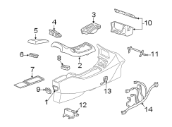 INSTRUMENT PANEL. FRONT CONSOLE.