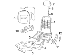 SEATS & TRACKS. FRONT SEAT COMPONENTS.