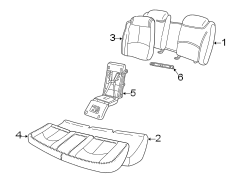 SEATS & TRACKS. REAR SEAT COMPONENTS.